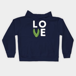 I Love Zucchini Zucchini Lover Kids Hoodie